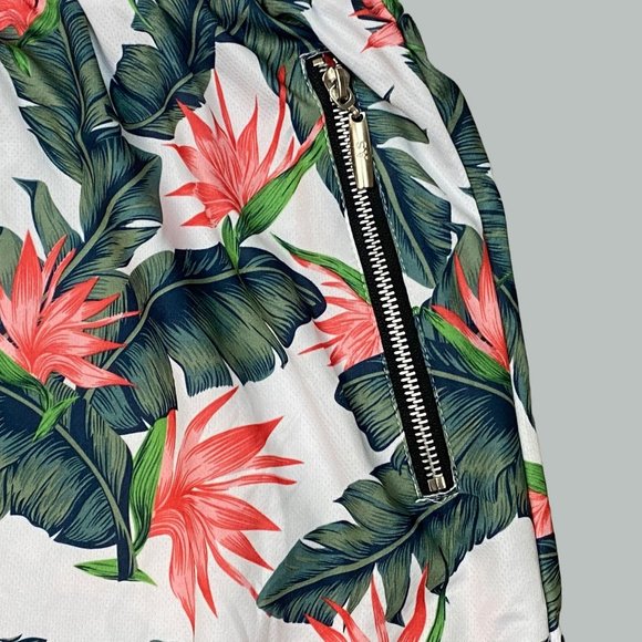 American Stitch Womens XXL Hawaiian Floral Shorts 2 Zipper Pockets - Picture 5 of 12